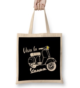 Viva La Vespa Circle Bez Çanta Uzun Saplı