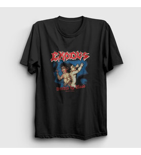 Presmono Unisex Siyah Bonded Exodus T-Shirt 146598tt