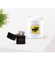 BK Gift Kişiye Özel Babalar Günü Hediyesi Mimar Baba Tasarımlı Seramik Kül Tablası ve Benzinli Çakmak Seti-2 (Model 1)