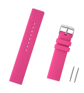 Fuşya Pembe Silikon Saat Kordonu Kayış 12-14-16-18-20-22-24mm