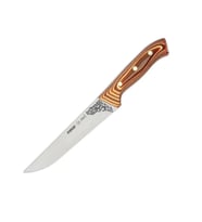 32103 Kurban, Kasap Bıçağı 19 Cm - Kahverengi Perçinli Kompozit Sap