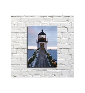 Lighthouse Deniz Feneri Ahşap Tablo Büyük Boy
