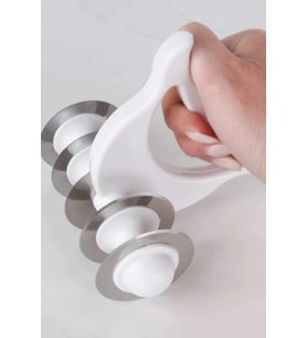 5 Çelik Bıçaklı Tutma Kollu Mantı Hamur Kesme Merdanesi I Pratik Mantı Hamur Kesme Aparatı