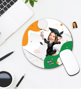 Kişiye Özel Karikatür Mezun Tasarımlı Mouse Pad 094