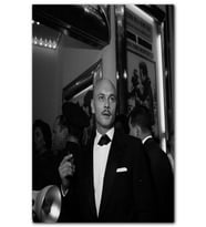 Cakatablo Yul Brynner Bıyıklı Siyah Beyaz Fotoğraf MDF Tablo