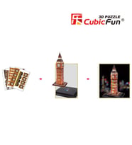 Cubic Fun 3D 28 Parça Puzzle Big Ben Saat Kulesi - İngiltere(Led