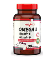 Nevfix Omega 3 Balık Yağı 1300 mg 90 Yumuşak Kapsül
