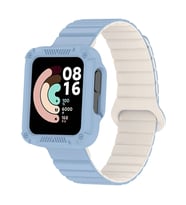 Lexroo Xiaomi Redmi Watch 2 Silikon Kordon KRD-105 Strap Kayış - Mavi-Starlight