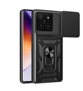 Xiaomi 14T Uyumlu Kılıf Magnetik Standlı Kamera Korumalı Zore Sürgülü Vega Kapak