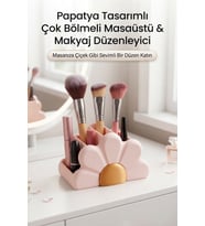 Pastel Pembe Çok Bölmeli Makyaj Organizeri, Şık ve Fonksiyonel Tasarım