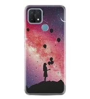 Oppo A15S Kılıf Resimli Desenli Baskılı Silikon Kılıf Flowers Cat 2 1349