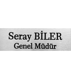 Kişiye Özel Metal İsim Plakası Kapı Plakası İsimlik Kapı İsimliği Metal Plaka Baskı
