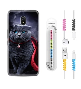 Xiaomi Redmi 8A 8 Pro 9C 9T 10C 11T Pro Kılıf Kablo Koruma Spiral Silikon Super Cat 1666