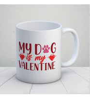 My Dog is My Valentine Kupa Bardak (Çok Renkli)
