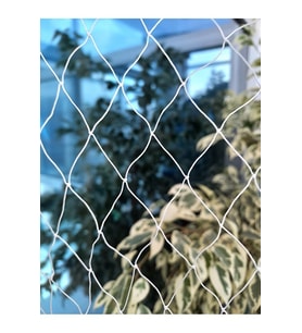 Kuş Filesi 2,5x50 Metre Kuş Ağı Balkon Ağı Kedi Filesi Balkon Filesi Güvercin Kuş Önleme Filesi (Beyaz)