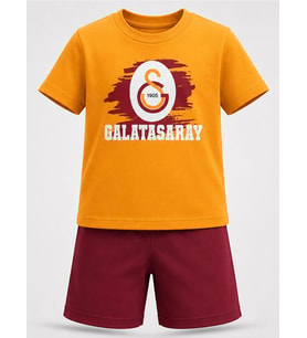 Civil Boys Galatasaray GS Arma Baskılı 3-13 Yaş Takım - Sarı