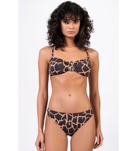 Endeep Kadın Kahverengi Straplez Bikini Takımı