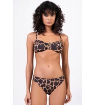 Endeep Kadın Kahverengi Straplez Bikini Takımı