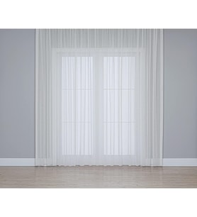 Fabric Design Folded Ekru KETEN PLUS YÜKSEK KALİTELİ TÜL PERDE 350 x 270
