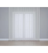 Fabric Design Folded Ekru KETEN PLUS YÜKSEK KALİTELİ TÜL PERDE 350 x 270