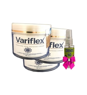 Variflex Krem 100 ml x 3 adet + ve Çörek Otu Yağı 30 ml