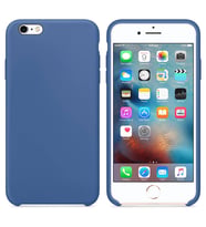 Apple iPhone 6 Plus Altı Açık Liquit Lansman Silikon Menekşe mavisi