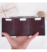 Legend Leather 724 Crazy Sarı Erkek Hakiki Deri Para Bölmeli Kartlık (Lacivert)