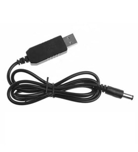 USB 5V - Barrel Jack 12V Voltaj Yükseltici 1m  (Giriş 5V, Çıkış 12V)