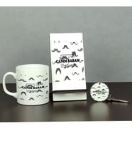 Canım Babam Bıyık Tasarım Üçlü Set (Kupa + Telefon Standı + Anahtarlık)