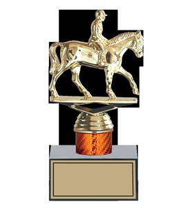 ODAK KUPA - Figürlü Kupalar - At / Binici Figürlü Kupalar FG-003 C - 19 cm