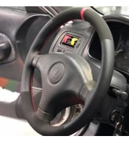 DİKİŞLİ DİREKSİYON KILIFI NUBUK NOKTALI DERİ KIRMIZI YÜZÜK/DİKİŞLİ HONDA CİVİC