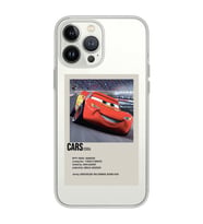 Iphone 15 Pro Uyumlu Cars Mcqueen Desenli Şeffaf Telefon Kılıfı