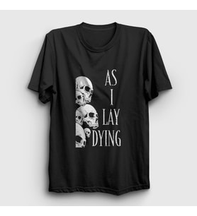 Presmono Unisex Siyah Skulls As I Lay Dying T-Shirt 524993tt
