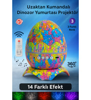 Uzaktan Kumandalı Dinozor Yumurtası Galaxy Projektör Bluetooth Hoparlör Gece Lambası