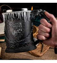 Viking Thrones Tasarım Paslanmaz Çay Kahve Kupa Bardak