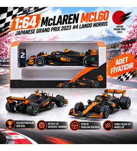 1/64 McLaren MCL60 Japanese Grand Prix 2023 #4 Lando Norris - x iXO Models (adet fiyatıdır)