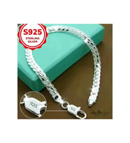 Unisex Bileklik Soft 925 Ayar Gümüş Kaplama Unisex Bileklik Sevdiklerinize ve kendinize en özel hediye