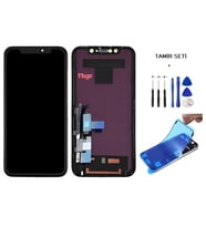 Tkgz - iPhone XR Uyumlu Lcd Ekran Dokunmatik -A- Kalite (GX MARKA ) + TAMİR SETİ + TOZ BANTI