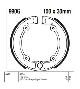 Fren Balatası Kampana İç 150 Mm Kalınlık 30