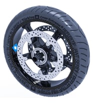 Siyah Karbon Fiber 4 Parçalı Kesikli Jant Şeridi Sticker Reflektif, Floresan, Öz