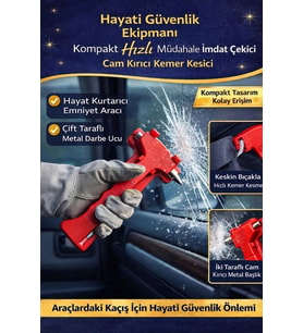 #Çekiç Kompakt Taşınabilir Araç Hayati Acil Güvenlik Ekipmanı İmdat Çekici Kemer Kesici Cam Kırıcı