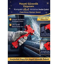 #Çekiç Kompakt Taşınabilir Araç Hayati Acil Güvenlik Ekipmanı İmdat Çekici Kemer Kesici Cam Kırıcı