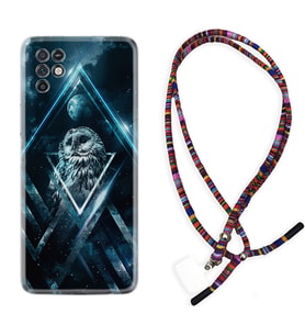 INFINIX Note 11 Pro Note 10 Hot 9 Play Kılıf Boyun Asklı Rasta Silikon Old Owl 1649
