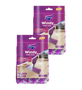 Windy Duo Zigzag Yedek Mop (Sapsız) İkili Paket