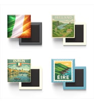 Buzdolap Magnetleri - İrlanda Dublin - Ireland - 4'lü Set Magneti