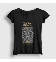 Presmono Kadın Siyah Pitiless Dark Tranquillity T-Shirt 137538tt