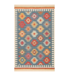 Hoom Rugs VGT 04 Navy Yıkanabilir Çift Taraflı Otantik Halı (Çok Renkli)