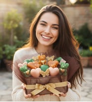 Premium Yeşil Hardal Kalpli Ve Ayıcıklı Mum Buketi