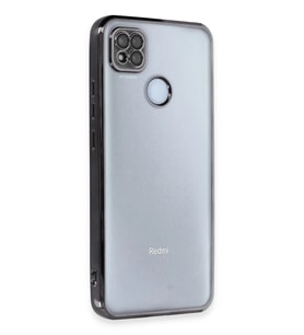 Redmi 9C Kılıf Lensli Silikon - Siyah