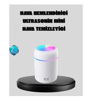 Mey İthalat® Taşınabilir USB Mini Nemlendirici – LED Aydınlatmalı, Çift Püskürtme Modu
